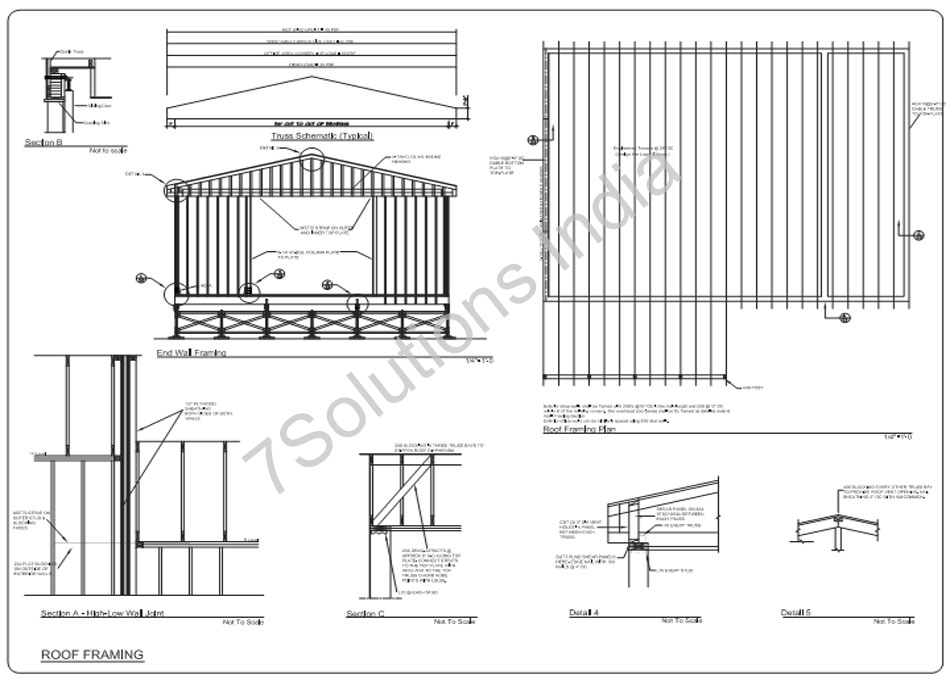 Roof Framing Plan Samples